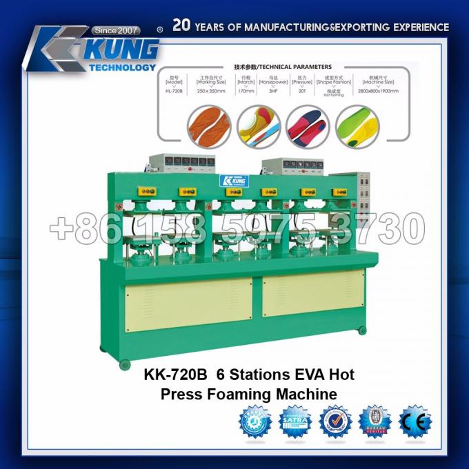 6 stazione EVA Hot Press Foaming Machine