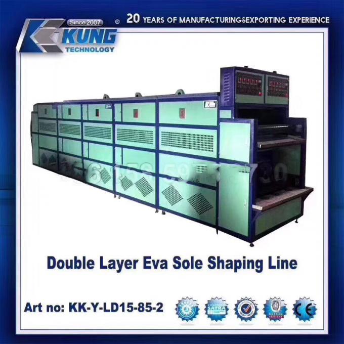 Forno a un solo strato di Constant Temperature Shaping Belt Conveyor per EVA Sole