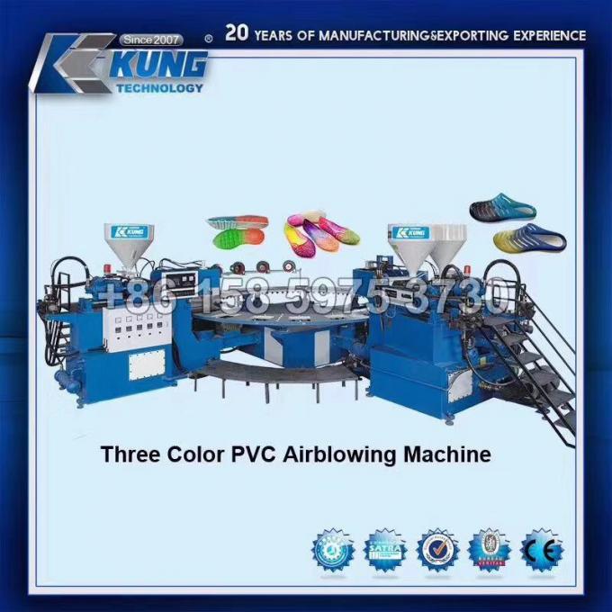 Macchina a tre colori del PVC Airblowing