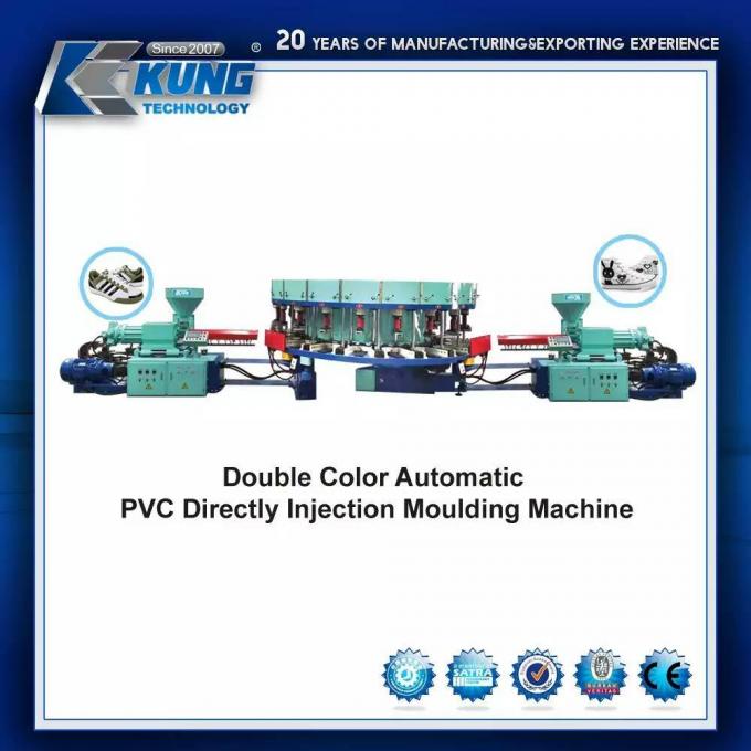Di doppio colore del PVC macchina a iniezione automatica direttamente
