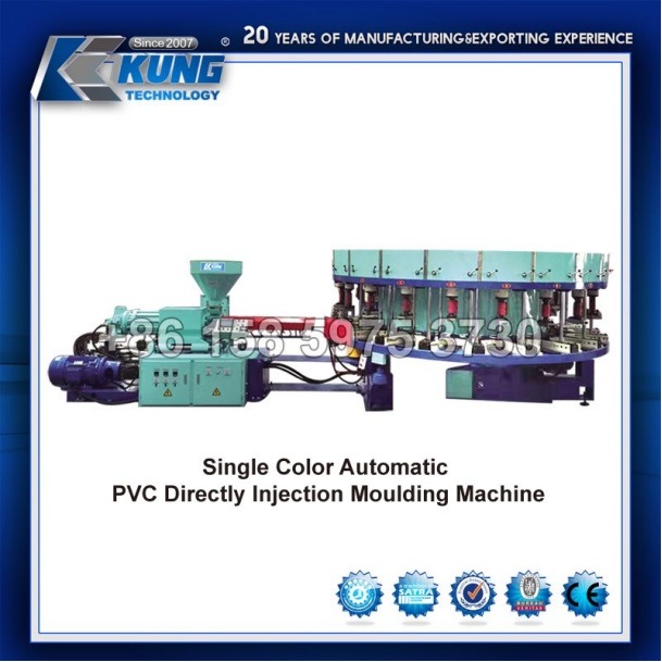 Macchina a iniezione automatica dei semi e piena singola di colore del PVC direttamente