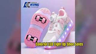 Suole delle scarpe illuminate a LED per scarpe da ginnastica alla moda e scarpe per bambini