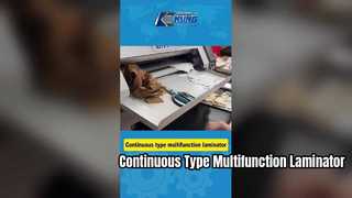 Macchina laminatrice multifunzione automatica di tipo continuo per materiali per calzature